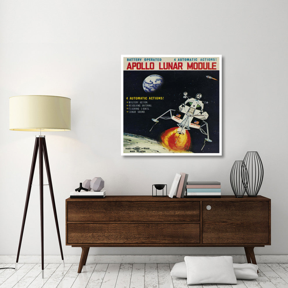 "Apollo Lunar Module" Digital Paper Print by Retrorocket, 42"x42"