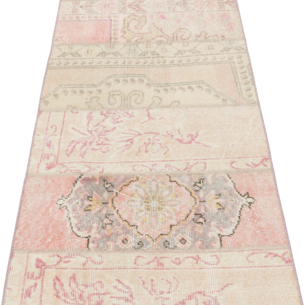 Vintage Turkish Hand-Knotted Runner 2' 6" x 9' 10", 30 in. x 118 in.