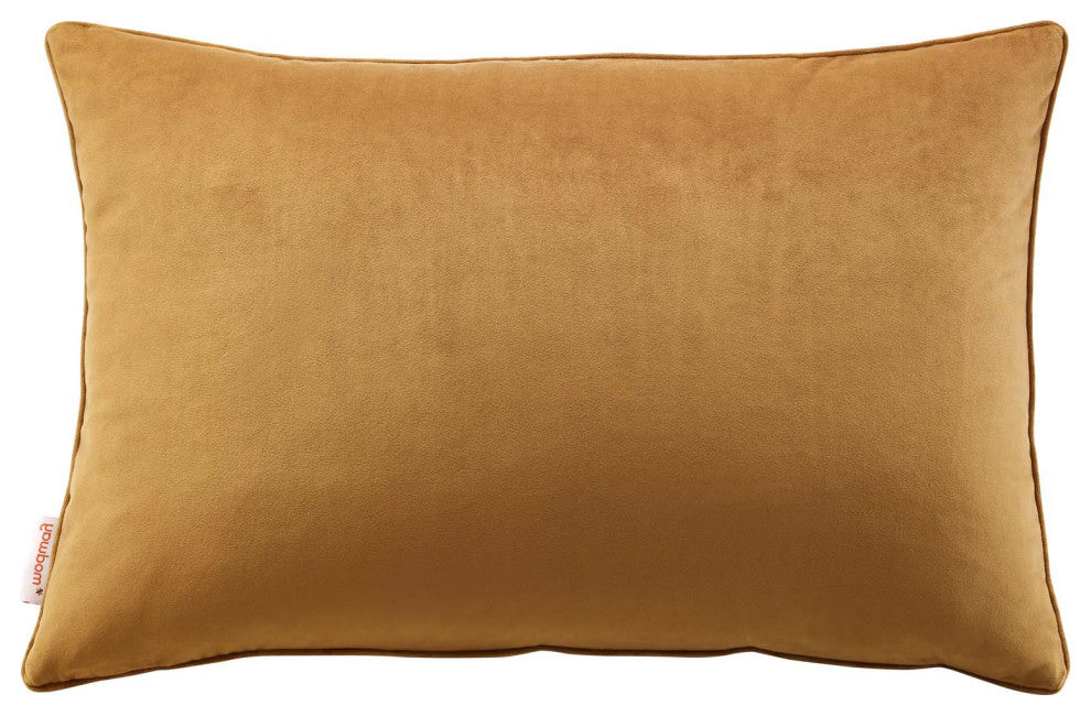 Accent Throw Pillow, Velvet, Brown, Modern, Living Lounge Hotel Hospitality