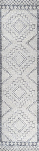 Amir Moroccan Beni Souk Rug, Cream/Gray, 2 X 8