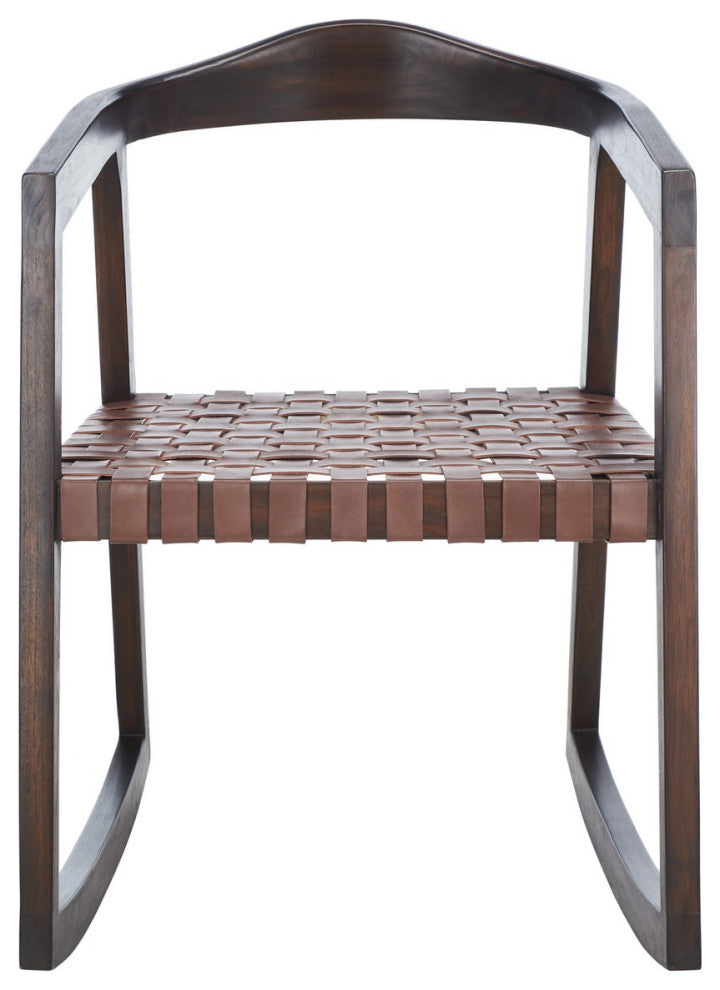 Safavieh Willa Rocking Dining Chair, Cognac/Walnut