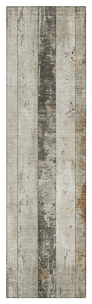 Machine Washable Indoor/Outdoor Chantille ACN1868 Beige 2'3" x 7'6" Runner Rug