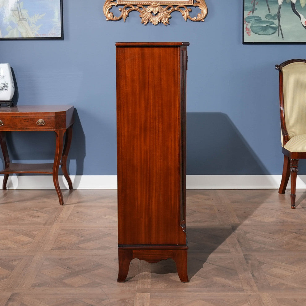 Banded Mahogany Bookcase