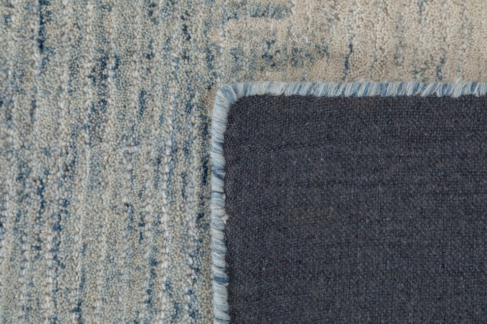 NuStory Surf Hand Tufted Abstract Area Rug in Blue, 7'6" X 9'6"