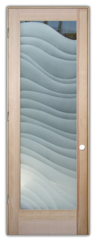 Interior Prehung Door or Interior Slab Door - Dreamy Waves - Douglas Fir...