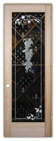 Wine Door - Grapes Strand Grape Ivy - Douglas Fir (stain grade) - 30" x 80"...