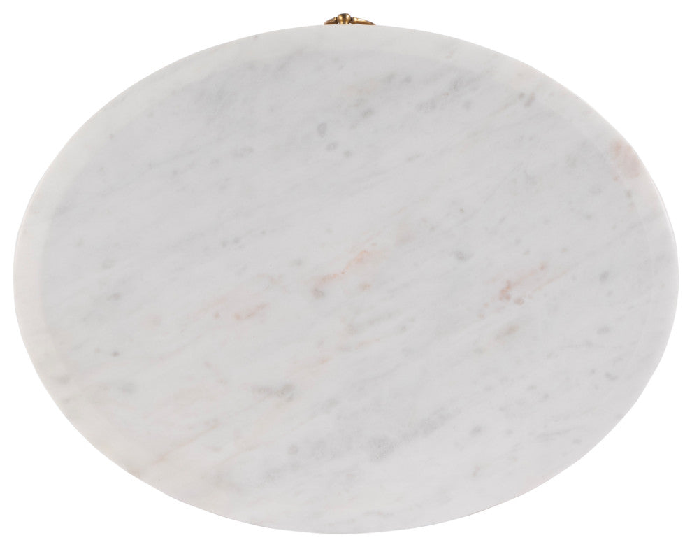 Ellen Marble Nightstand, Natural