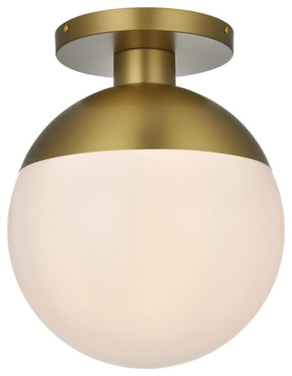 Elegant Lighting LD6056 Eclipse 12"W Semi-Flush Globe Ceiling - Satin Gold