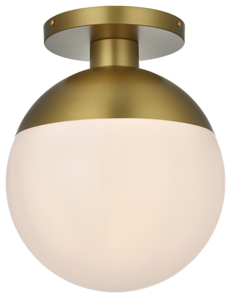 Elegant Lighting LD6056 Eclipse 12"W Semi-Flush Globe Ceiling - Satin Gold