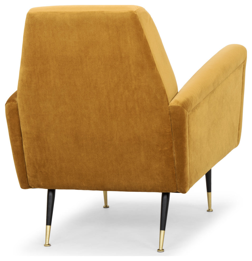 Victor Mustard Fabric Occasional Chair