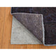 Purple Hand Knotted Overdyed Tabriz Pure Wool Oriental Rug, 4'10"x9'9"