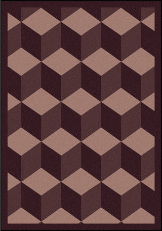 Kaleidoscope Rug, Highrise, 7'8"x10'9", Plum
