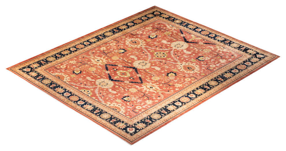 Eclectic, One-of-a-Kind Hand-Knotted Area Rug Orange, 12' 0 x 14' 5