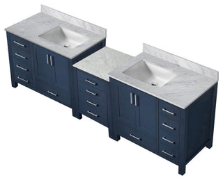 Lexora Coraline Double Bath Vanity Navy Blue 92 Vanity With Countertop