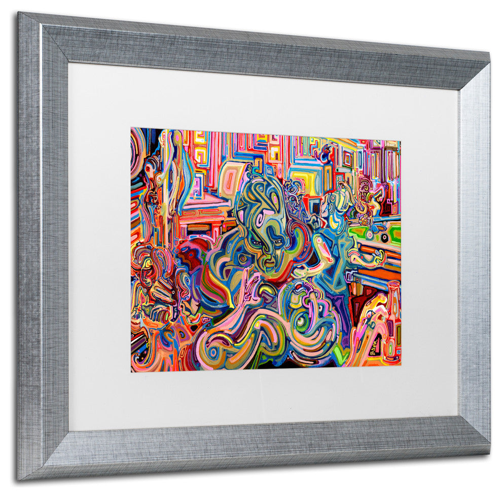 Josh Byer 'Modern Diplomacy' Art, Silver Frame, White Mat, 20x16