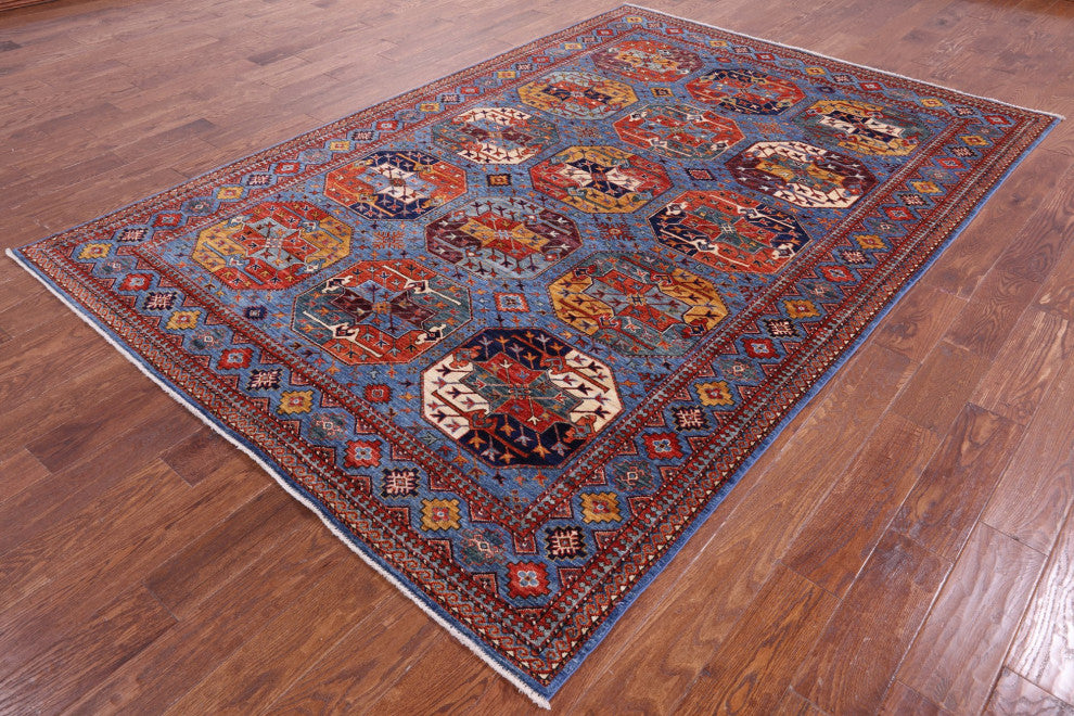 6' 7" X 9' 7" Bokhara Handmade Wool Rug - Q12681