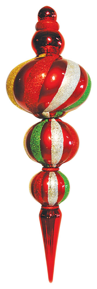 80" Oversized Finial With Glitter Finish