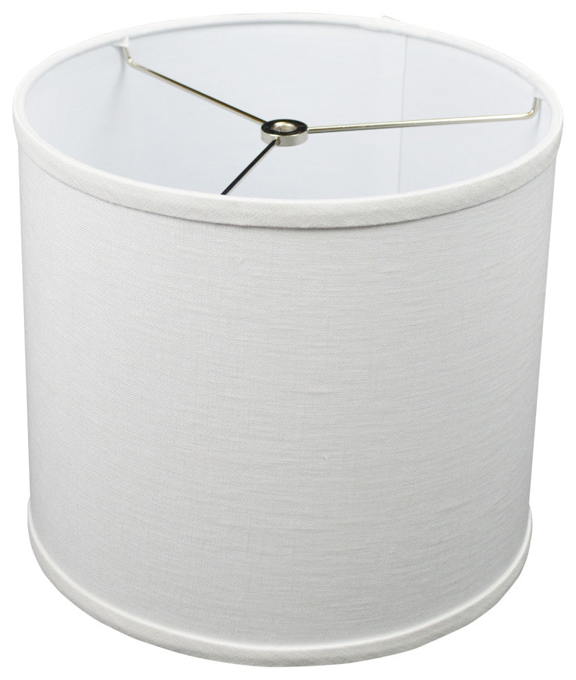 Fenchel Shades 11"x11"x10" Spider Attachment Empire Lamp Shade, Linen White