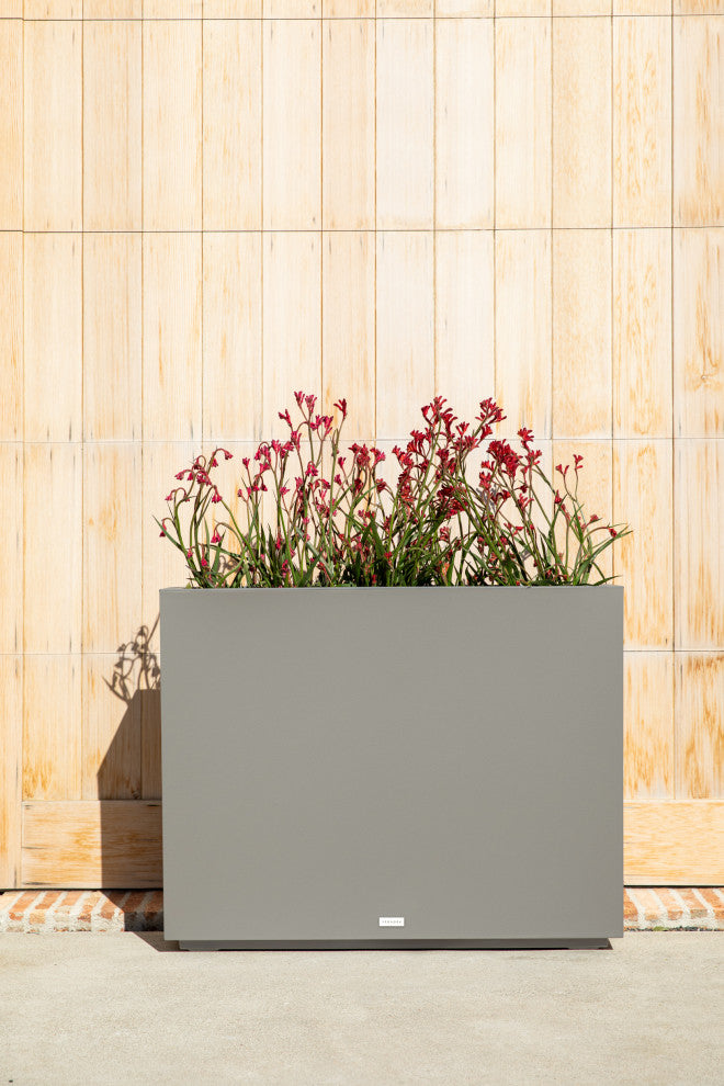 Veradek Block Series Span Planter, Grey, Medium