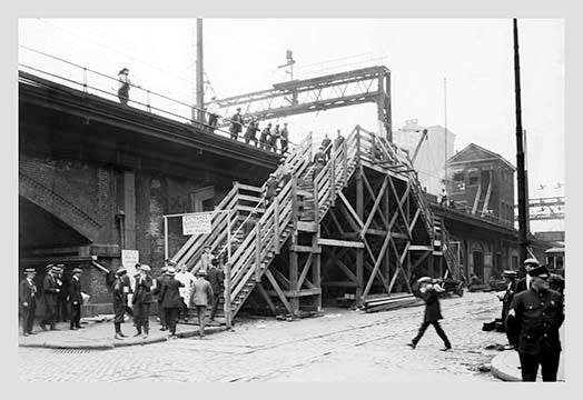 Train Station Steps, Philadelphia, Pa - Gallery Wrapped Canvas Art 28" x 42"
