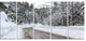 Foggy Winter Road in Slovenia, Large Landscape Canvas Art, 60"x28", 5 Panels
