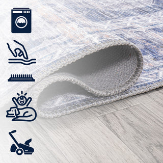 Alanya Ornate Medallion Machine-Washable Area Rug