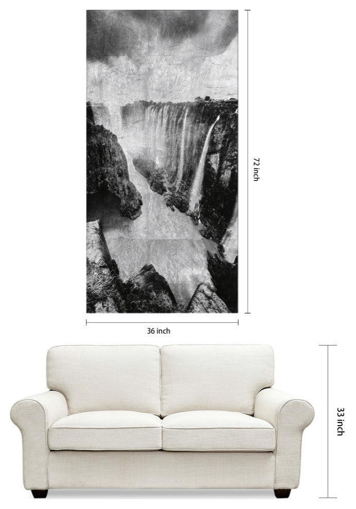 "King of the Jungle" Reverse Printed Tempered Glass With Silver Leaf