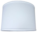 14x14x10 Drum Lamp Shade Premium White Linen