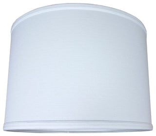 14x14x10 Drum Lamp Shade Premium White Linen