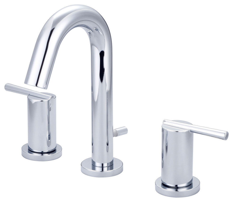 i2v Two Handle Widespread Bathroom Faucet, Polished Chrome, 50/50 Pop-Up Drain