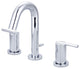 i2v Two Handle Widespread Bathroom Faucet, Polished Chrome, 50/50 Pop-Up Drain
