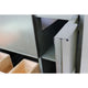 37" Single Wall Mount Vanity, Linen Gray Finish With White Engineered Stone Top
