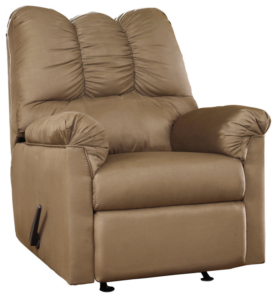 Signature Design Darcy Rocker Fabric Recliner, Mocha