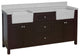 Yorkshire 72" Bathroom Vanity, Chocolate, Engineered Marble