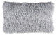 Long Gray Shag Throw Pillow