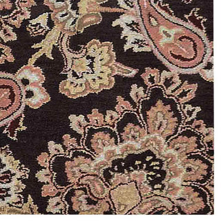 HAND TUFTED WOOL ECO-FRIENDLY AREA RUGS-Brown Color, Floral Design