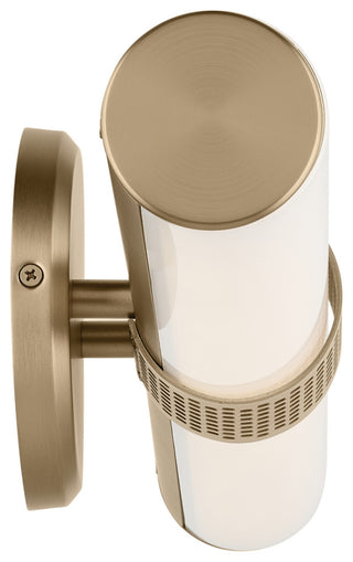 24.25" Bath Bar Medium LED With White Glass