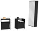 DEPOT E-SHOP Augusta 3 Piece Bedroom Set, Shoe Rack and 2 Nightstands