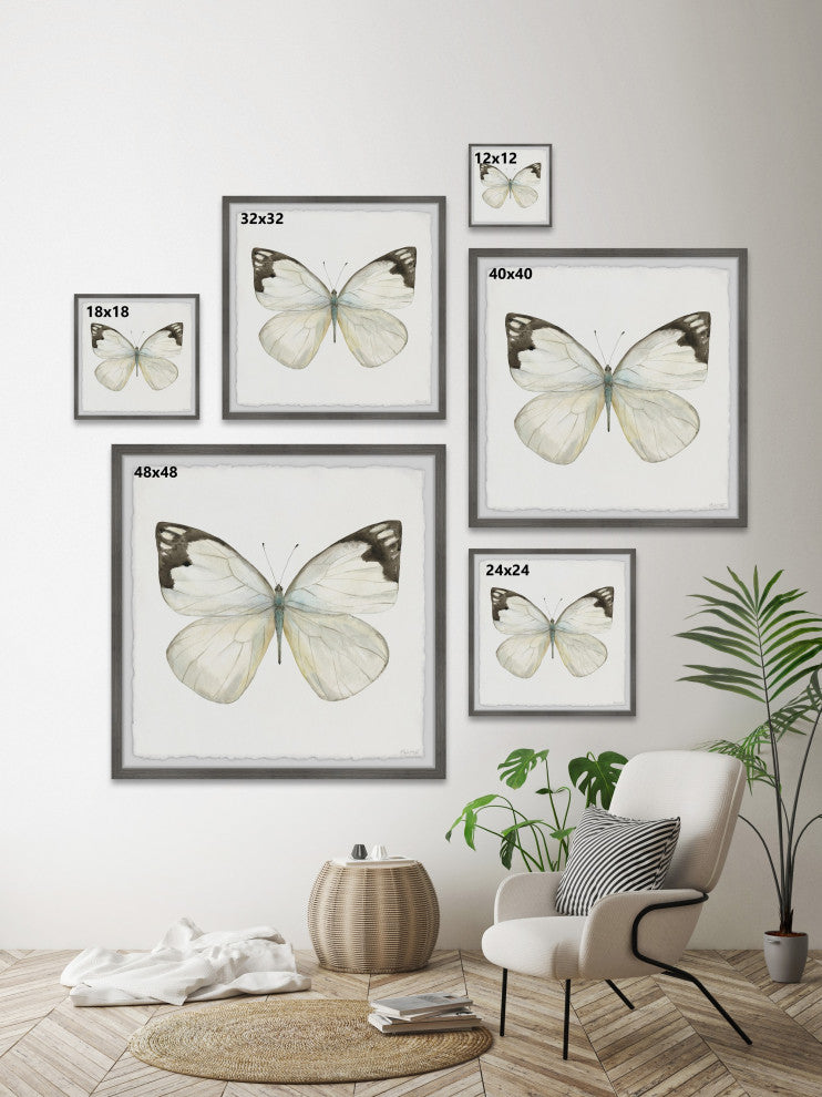 "Rainforest Butterfly" Framed Painting Print, 18x18