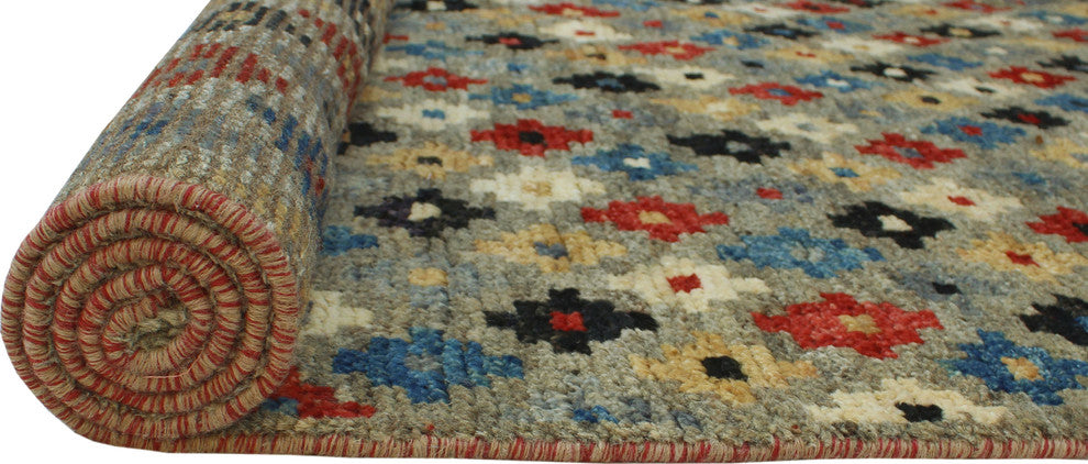 Balochi Ted Gray Rug, 4'9x6'8