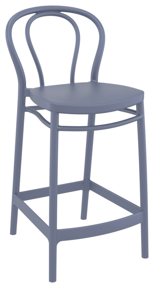 Victor Counter Stool Dark Gray, Set of 2