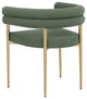 Brielle Boucle Fabric Upholstered  Dining Chair (Set of 2), Green