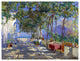 Tile Mural PATIO IN CAPRI potted flowers Backsplash Ceramic Glossy