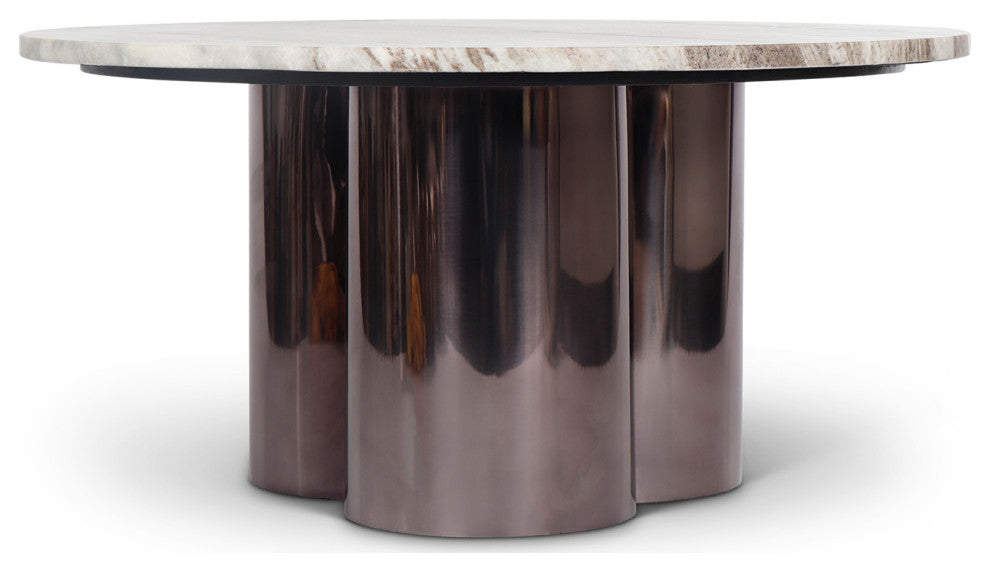 Marbelle Martie Coffee Table, Toronto Sand Marble Finish