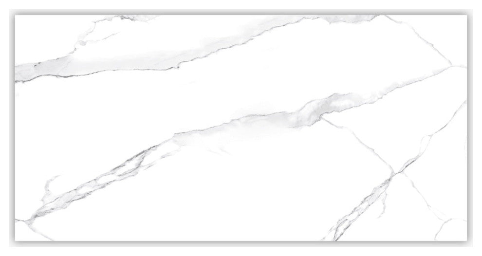Calacatta White Matte 12x24 Porcelain Tile