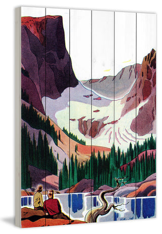 "Colorado Calling" Painting Print on White Wood