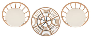 Safavieh Outdoor Lersa 3 Piece Lounger Set Natural/Beige