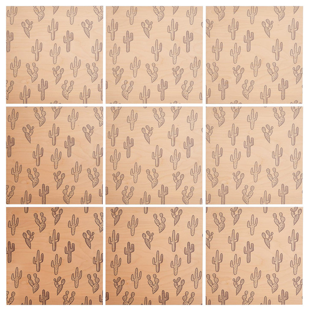 Deny Designs Dash and Ash Somber Mauve Wood Wall Mural, 4'x4'
