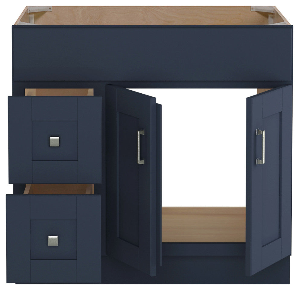 Blue Topaz 36" 2 Door 2 Drawer Left Vanity