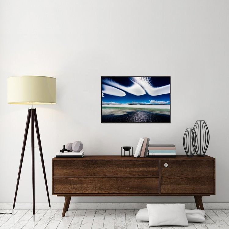 "Icewind" Framed Canvas Giclee by Ralf Kayser, 37x25"